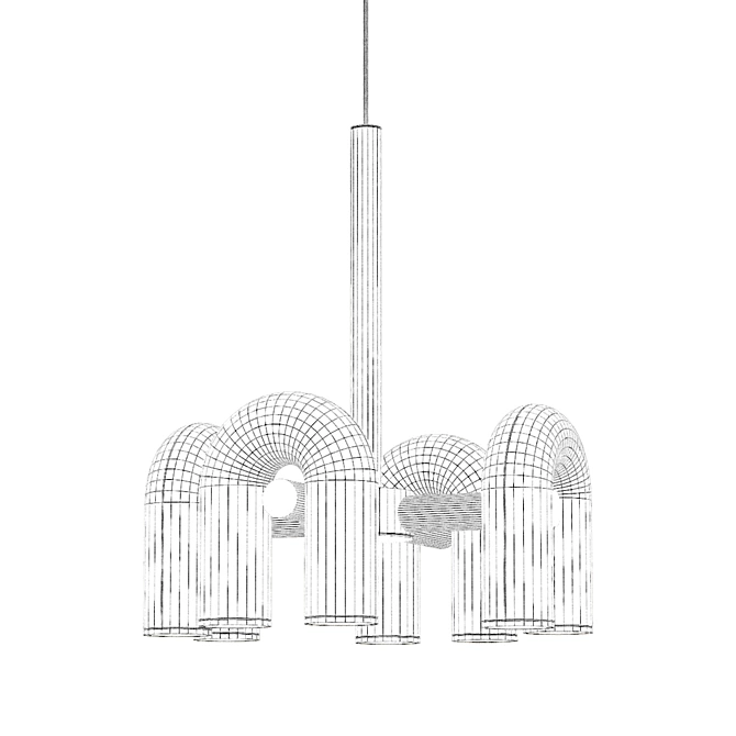 Inodesign Fanny Gray Pendant Chandelier 3D model image 2