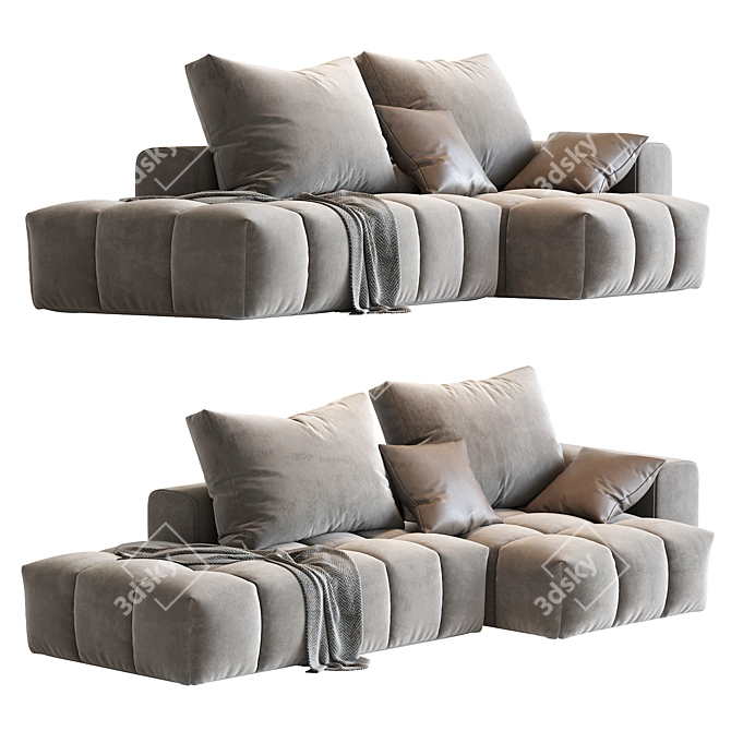 Tech Cloth Modular Sofa Set 3D model image 5