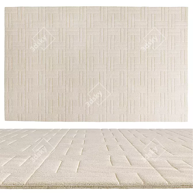 Luxury Hand-Tufted Jensen Rug 3D model image 1