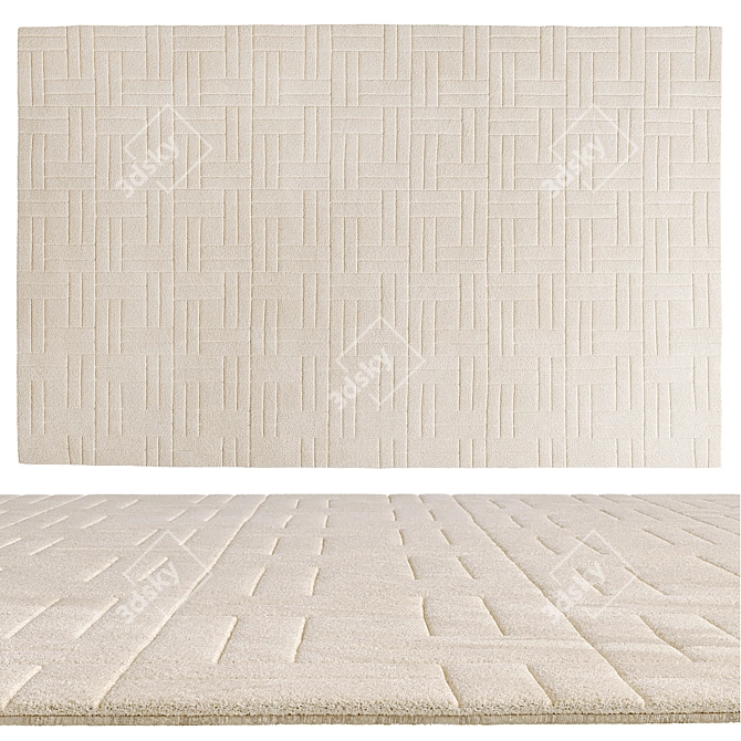 Luxury Hand-Tufted Jensen Rug 3D model image 2