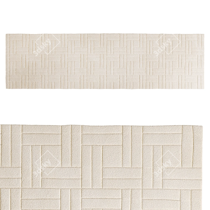 Luxury Hand-Tufted Jensen Rug 3D model image 3