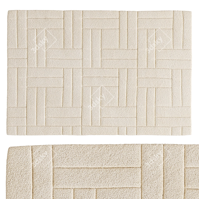 Luxury Hand-Tufted Jensen Rug 3D model image 4