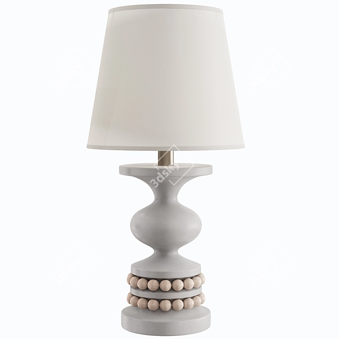 Keisarinna Table Lamp White 3D model image 1