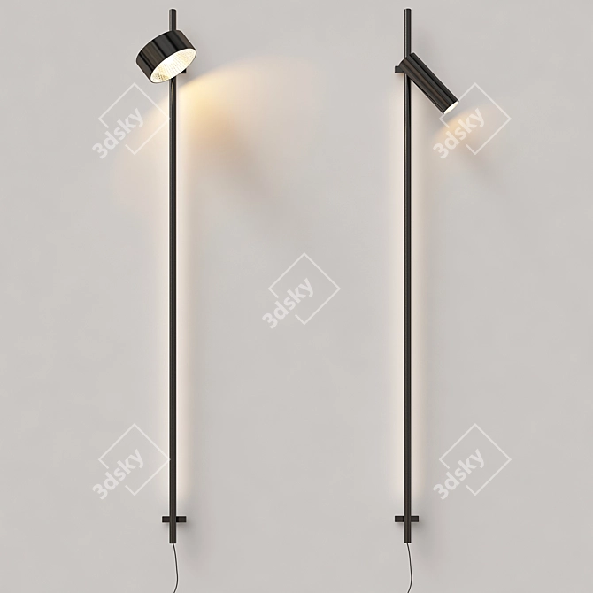 Modern City Wall Lamp 3D model image 2