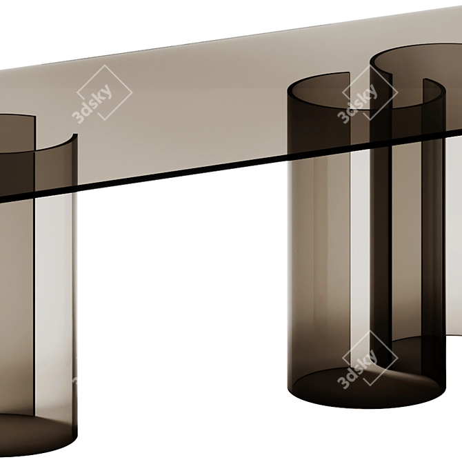 Fiam Italia LUXOR Glass Table 3D model image 2