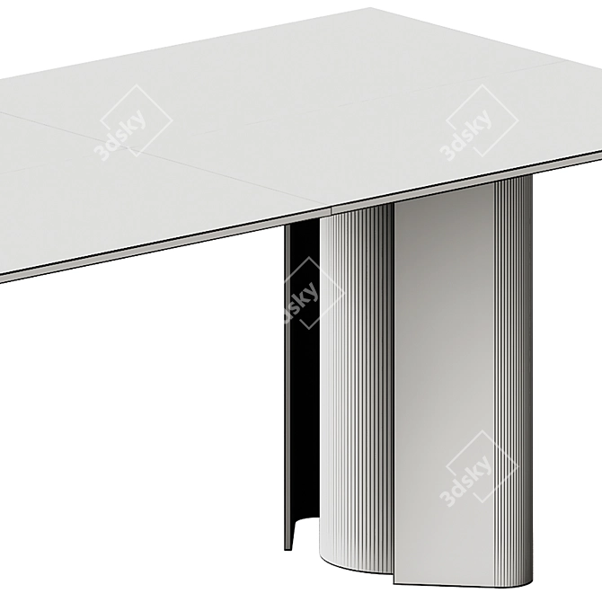 Modern Fiam Italia Glass Tables 3D model image 7