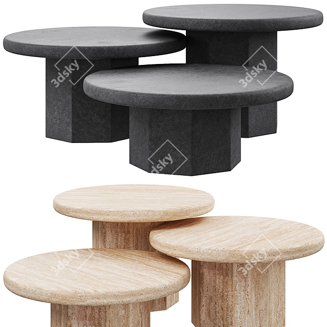 Celestial Coffee Table: La Luna 3D model image 6