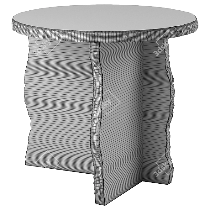  Contemporary Mineral Sculptural Table 3D model image 4