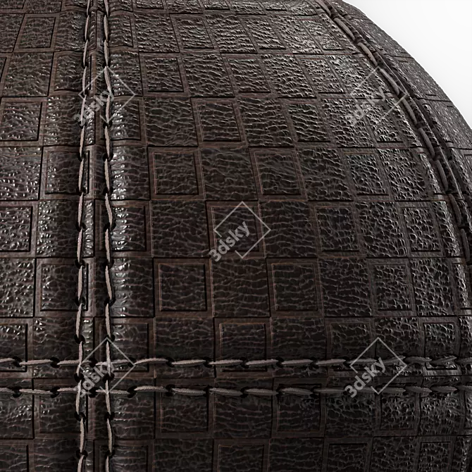 Sbsar Stitched Leather Textures 3D model image 3