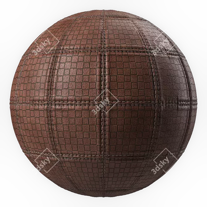 Sbsar Stitched Leather Textures 3D model image 5