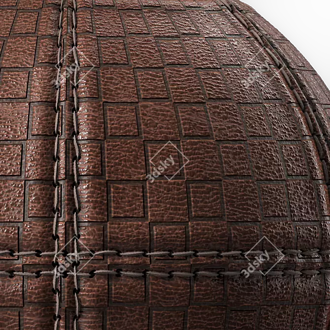 Sbsar Stitched Leather Textures 3D model image 6