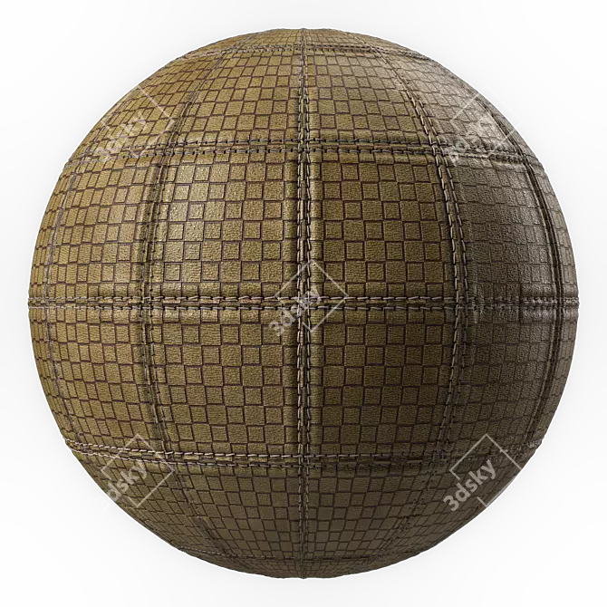 Sbsar Stitched Leather Textures 3D model image 7