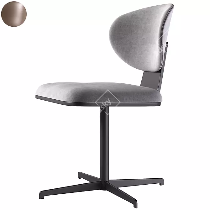 Olos Office Chair Cross Design 3D model image 1