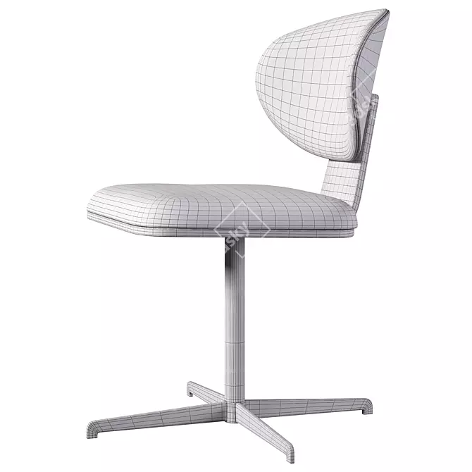 Olos Office Chair Cross Design 3D model image 5