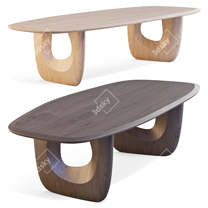 Savignyplatz Artistic Dining Table 3D model image 1