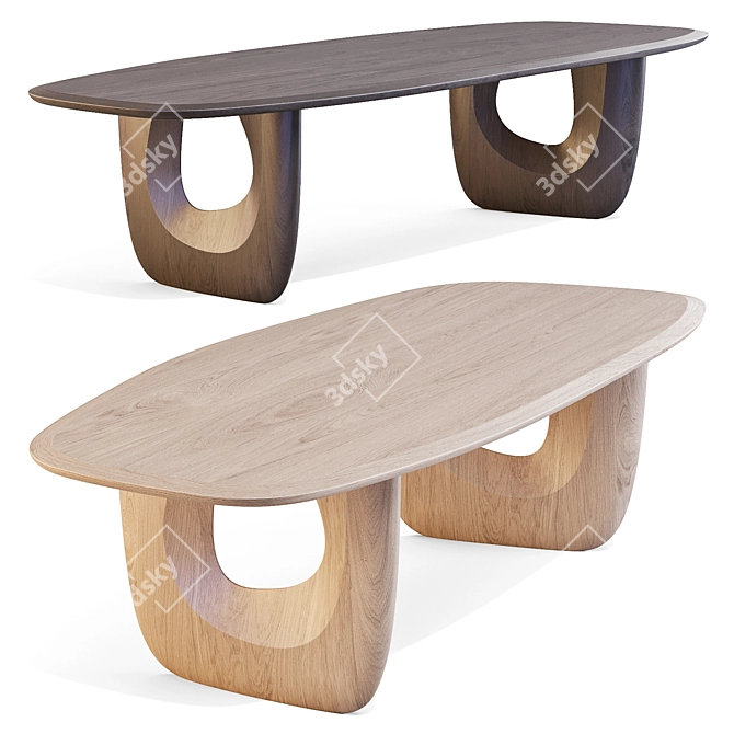 Savignyplatz Artistic Dining Table 3D model image 2