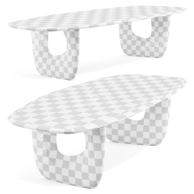 Savignyplatz Artistic Dining Table 3D model image 3