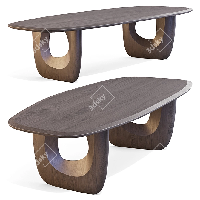 Savignyplatz Artistic Dining Table 3D model image 5