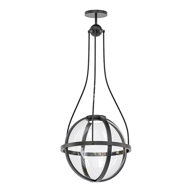 Elegant Urban Electric Kensington Pendant 3D model image 1