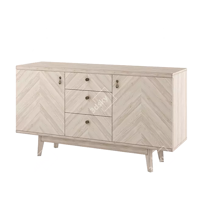 Scandi Puzzlemebel Chest 3D model image 3