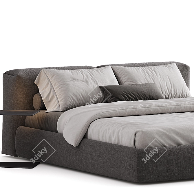 Modern Urban Bed Design Set 3D model image 5