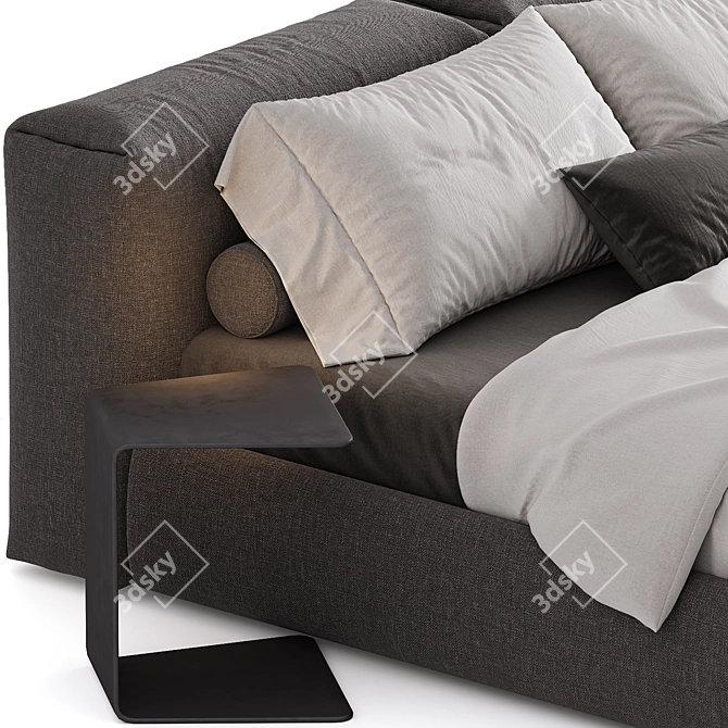 Modern Urban Bed Design Set 3D model image 6