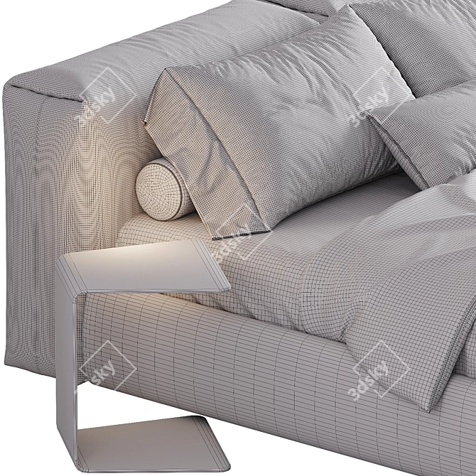 Modern Urban Bed Design Set 3D model image 7