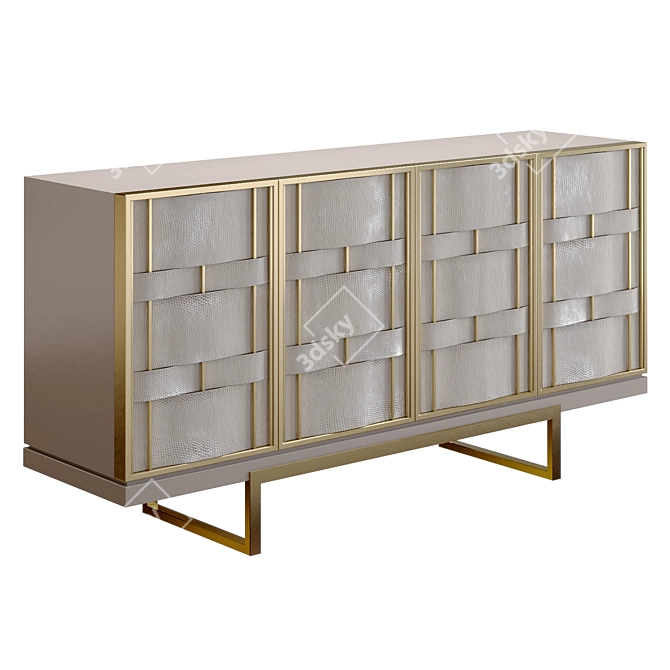 Elegant Caprice Sideboard - 1700W 3D model image 1