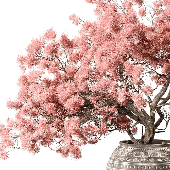 Pink Bonsai Bouquet - Exquisite Beauty 3D model image 2