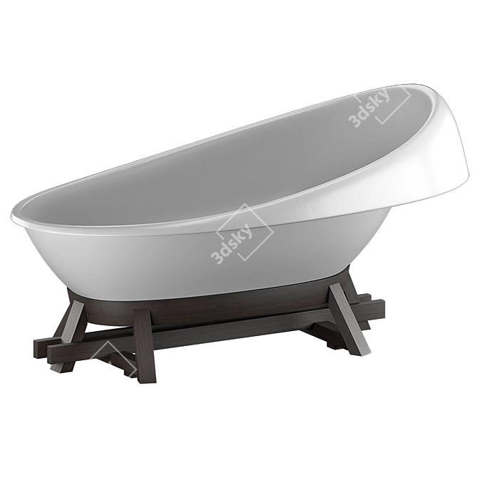 CONCINNITY By Vallvé Freestanding Bathtub 3D model image 1