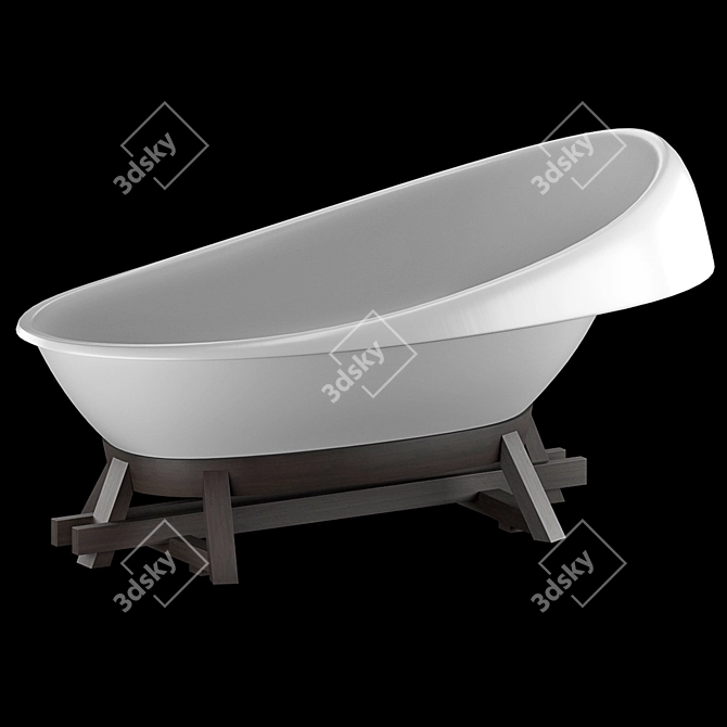 CONCINNITY By Vallvé Freestanding Bathtub 3D model image 2