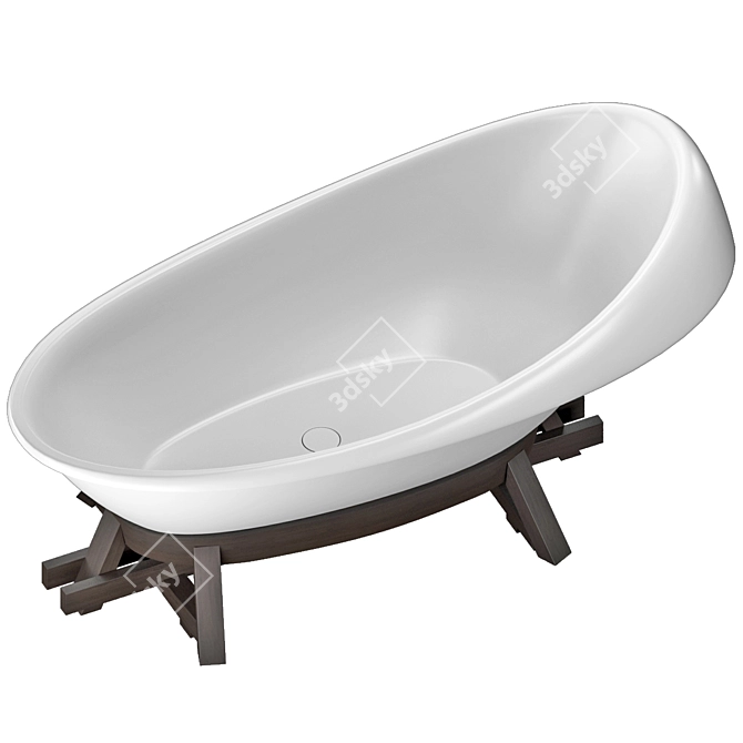 CONCINNITY By Vallvé Freestanding Bathtub 3D model image 12