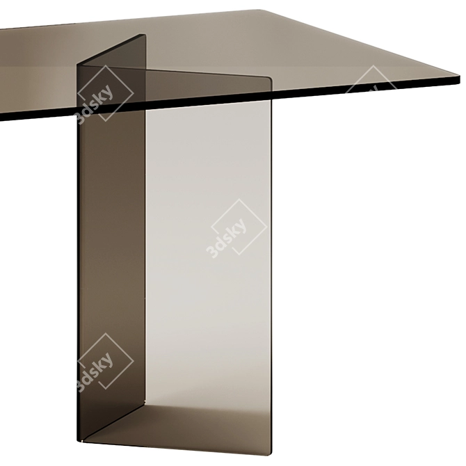 Fiam Italia CORNER Glass Tables 3D model image 4