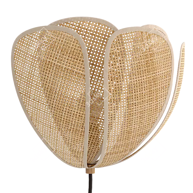  Rattan Petal Sconce, La Redoute 3D model image 1