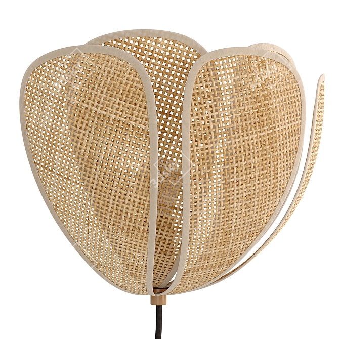  Rattan Petal Sconce, La Redoute 3D model image 2