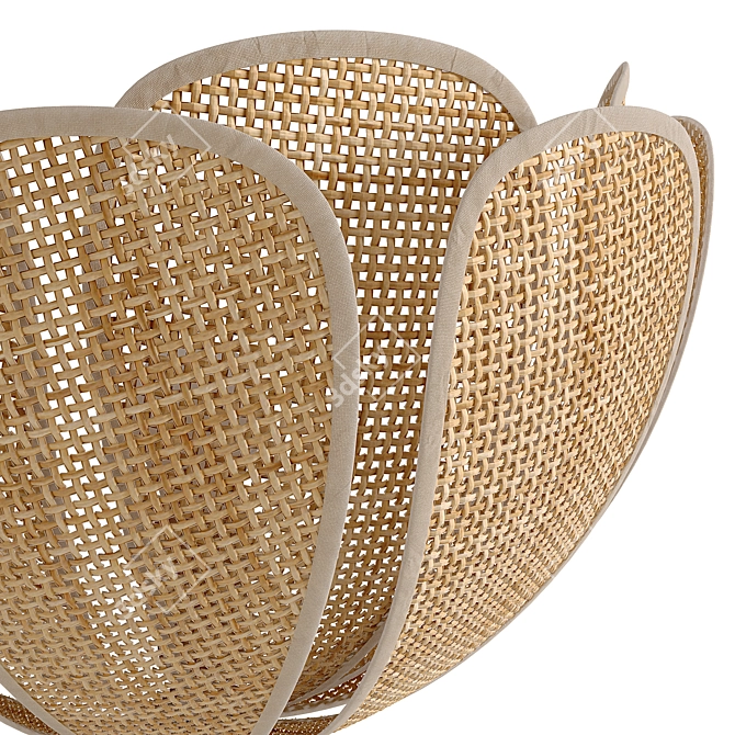  Rattan Petal Sconce, La Redoute 3D model image 6