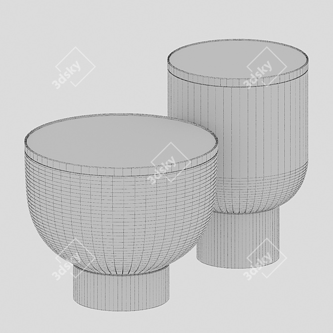 Coastal Charm Dining Set 3D model image 2