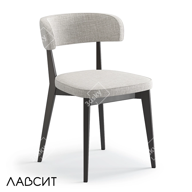 Scandinavian Style Compact Modern Chair 3D model image 1