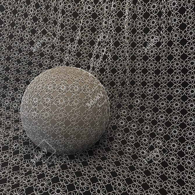 Metal Mesh Fabric Set Vol.03 3D model image 3