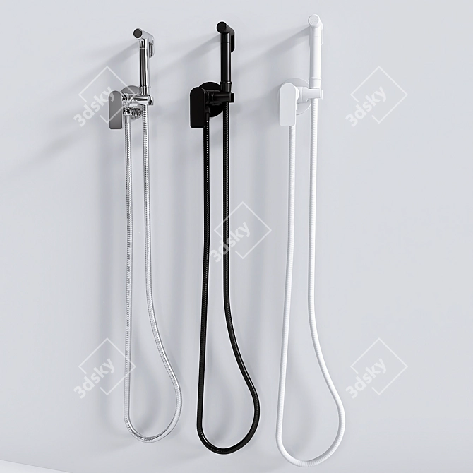 ABBER Weiss Insel Mixer	with Hygienic Shower 3D model image 4