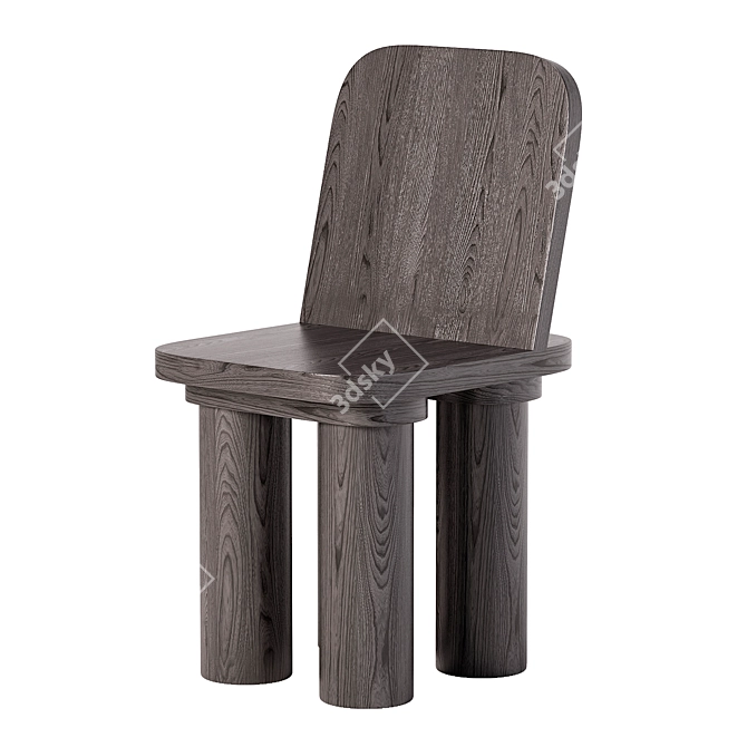 Elegant Minimalist OKKO Chair 3D model image 3