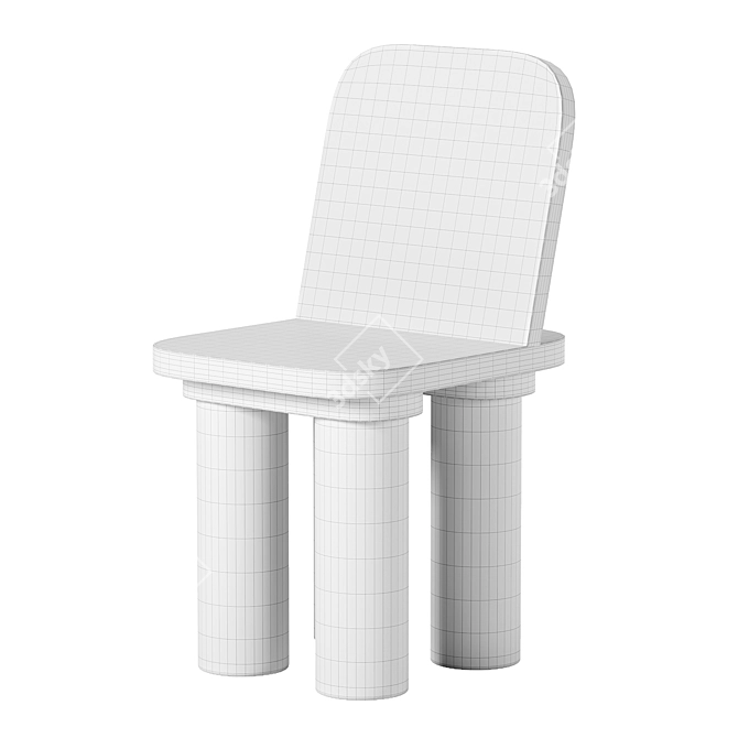 Elegant Minimalist OKKO Chair 3D model image 4