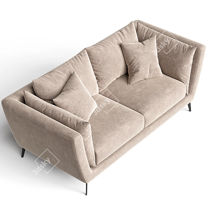 Sleek Cloud Sofa Design 3D model image 2