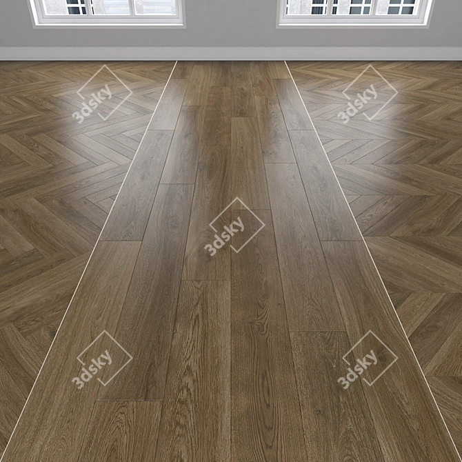 Oak Parquet Set | Texture Pack 3D model image 1