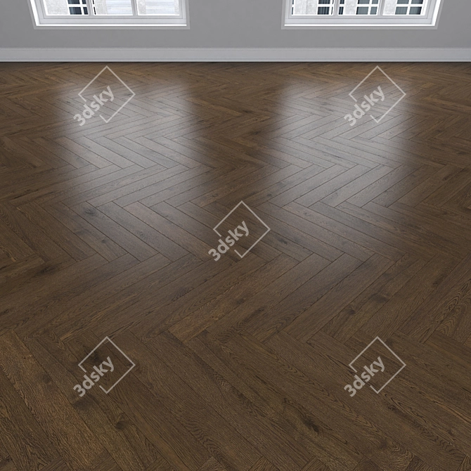 Dub Parquet: Linear, Herringbone, Chevron 3D model image 3