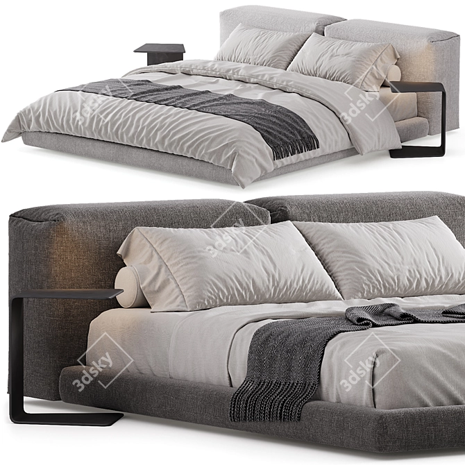 BOCA SOFT Bed - Sleek Design 3D model image 1