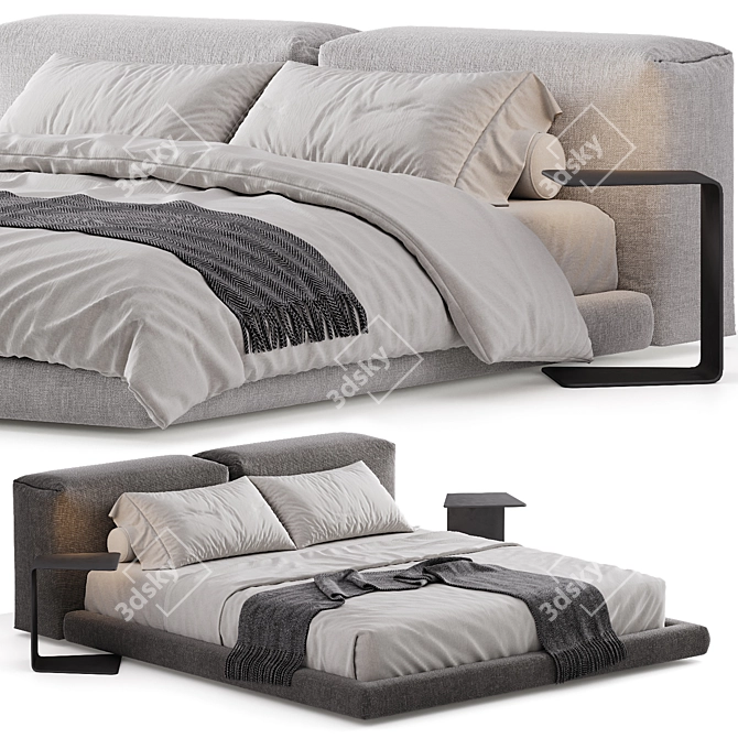 BOCA SOFT Bed - Sleek Design 3D model image 2