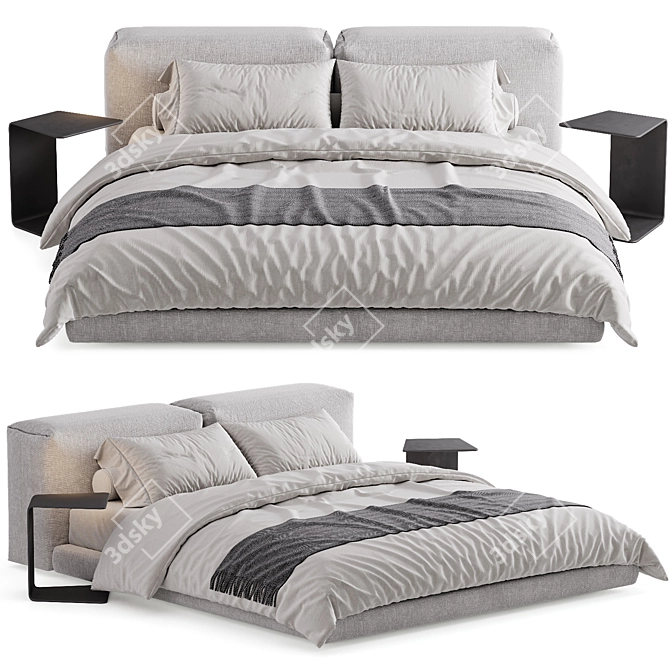 BOCA SOFT Bed - Sleek Design 3D model image 3