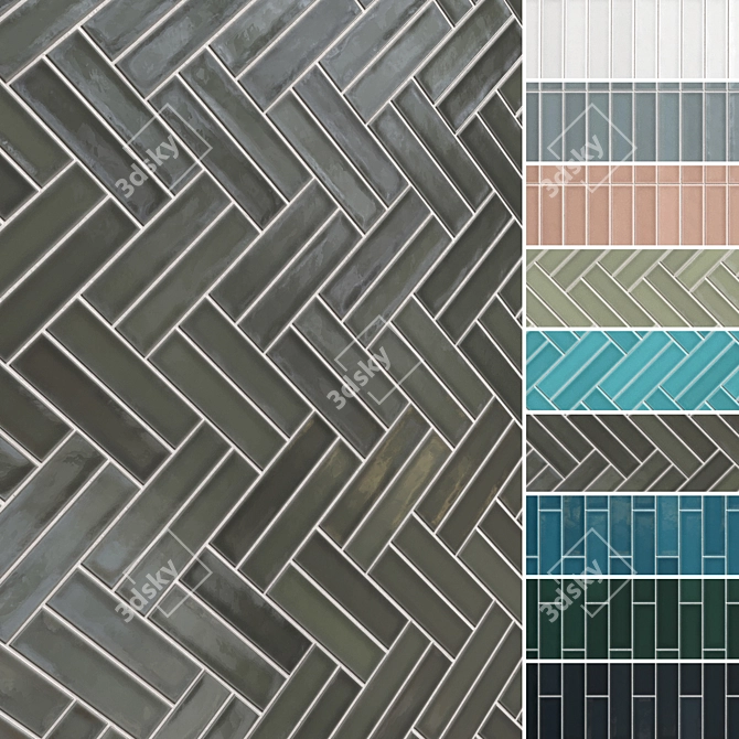  Seamless Ceramic Tiles Collection 3D model image 1