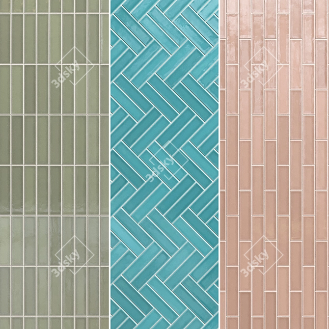  Seamless Ceramic Tiles Collection 3D model image 4